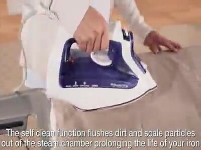 Rowenta 1800w pro master steam iron 2024 with platinium soleplate